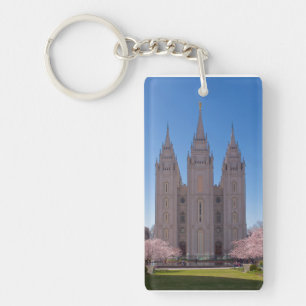 Salt Lake City Temple keychain. Key Ring