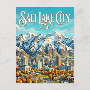 Salt Lake City USA Postcard