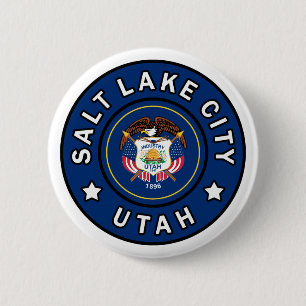 Salt Lake City Utah 6 Cm Round Badge