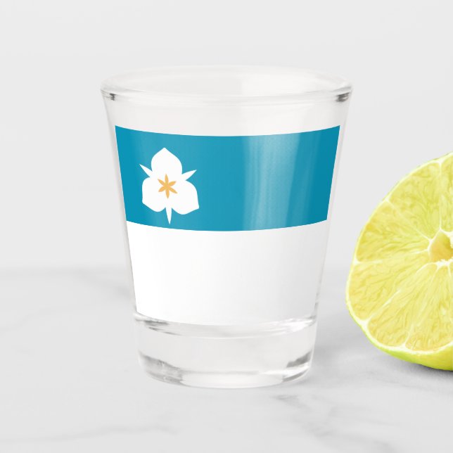 Salt Lake City (Utah) city flag Shot Glass (Front)