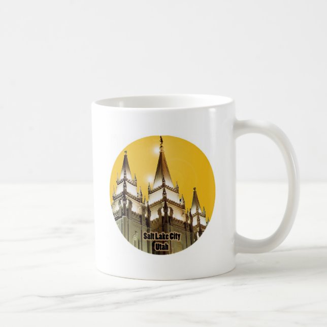Salt Lake City, Utah Coffee Mug (Right)