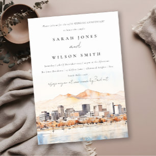 Salt Lake City Utah Landscape Wedding Anniversary Invitation