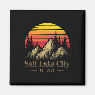 Salt Lake City Utah Mountain Hiking Souvenir Gift Magnet