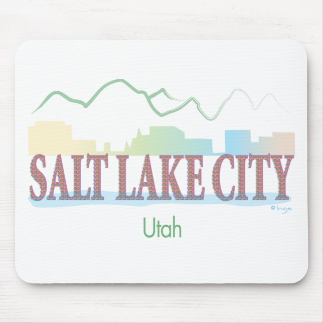 Salt Lake City,Utah Mouse Pad (Front)