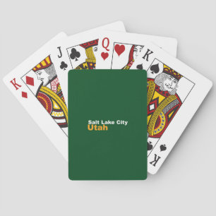 Salt Lake City, Utah Playing Cards