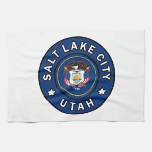 Salt Lake City Utah Tea Towel