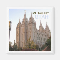 Salt Lake City Utah Travel Souvenir Fridge Magnet