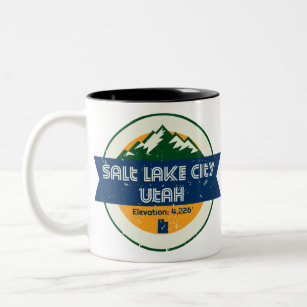Salt Lake City Utah Two-Tone Coffee Mug