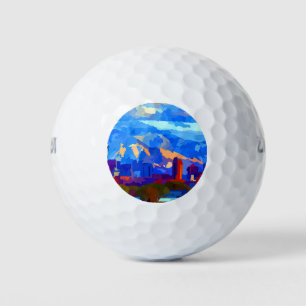 Salt Lake City Utah USA Skyline Golf Balls