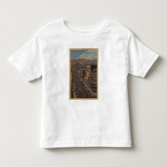 Salt Lake City, Utah - View of Main St. Toddler T-Shirt (Front)