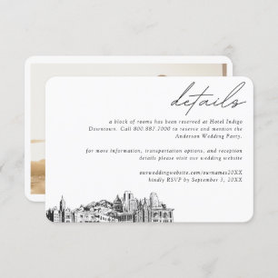 Salt Lake City Wedding Hotel Room Block Details Enclosure Card