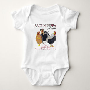 Salt-N-Pepper Chicken Coop Baby Bodysuit