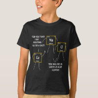 Salt NaCl and Copper Periodic Table Police Pun Che
