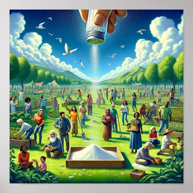 Salt of the Earth Christian Art Poster (Front)