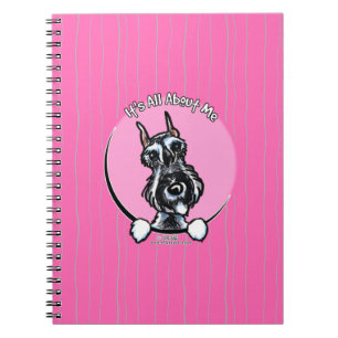 Salt Pepper Schnauzer IAAM Spiral Notebook