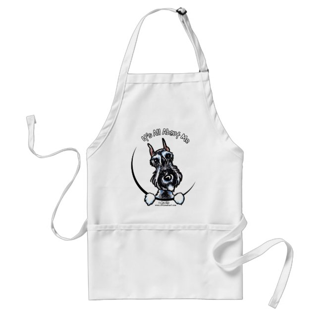 Salt Pepper Schnauzer IAAM Standard Apron (Front)
