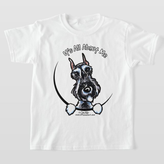 Salt Pepper Schnauzer IAAM T-Shirt (Laydown)