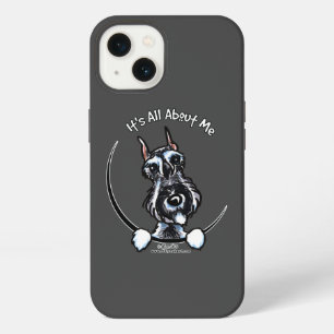 Salt Pepper Schnauzer Its All About Me Solid iPhone 13 Case