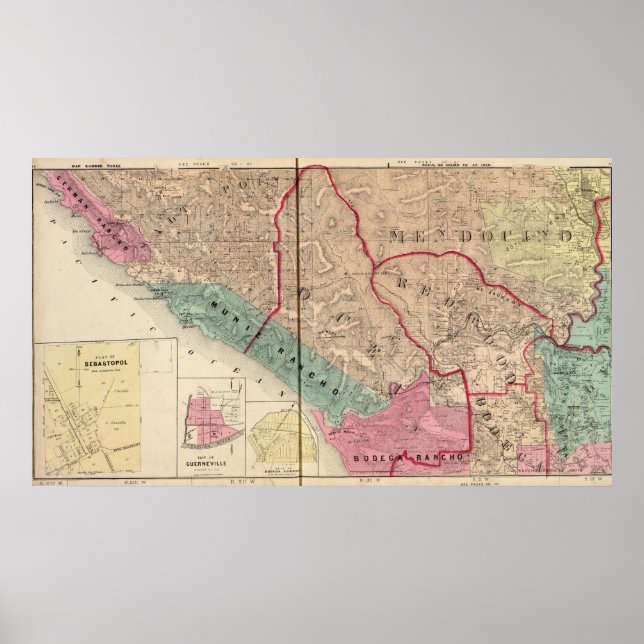 Salt Point, Ocean, Mendocino, Redwood, Bodega Poster (Front)