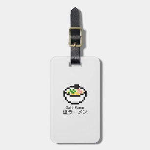 Salt Ramen Retro Pixel Art Luggage Tag