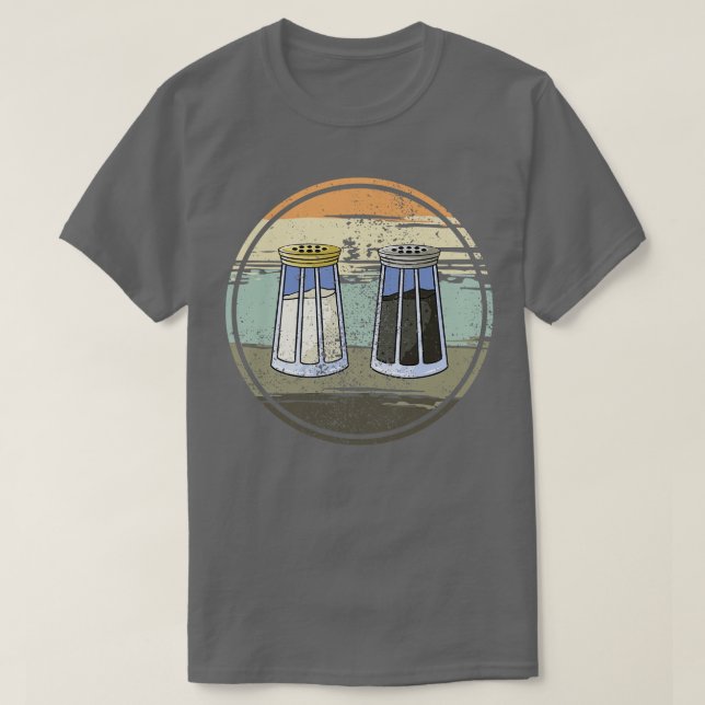 Salt Shaker and Pepper Shaker T-Shirt (Design Front)