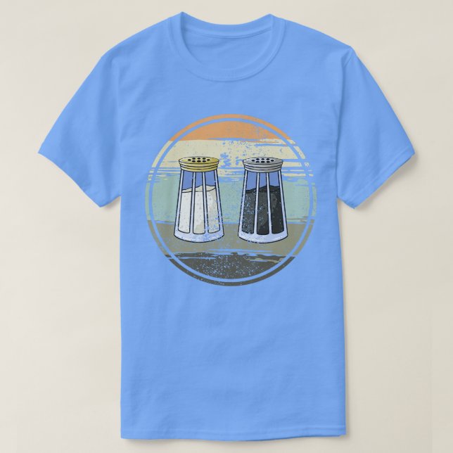 Salt Shaker and Pepper Shaker T-Shirt (Design Front)