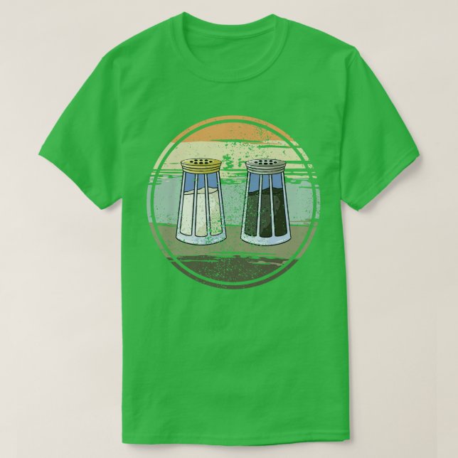 Salt Shaker and Pepper Shaker T-Shirt (Design Front)