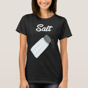Salt Shaker Glass Flavour Matching Couples Costume T-Shirt