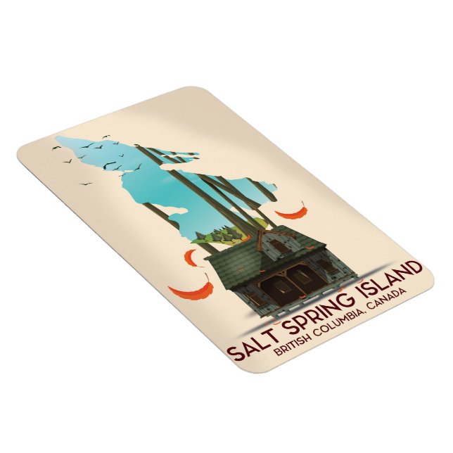 Salt Spring Island British Columbia Canada Magnet (Right Side)