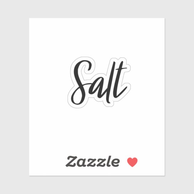 Salt Storage Sticker (Sheet)
