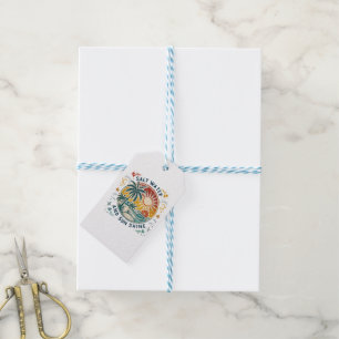 Salt Water and Sun Shine Vintage Tropical Beach Gift Tags