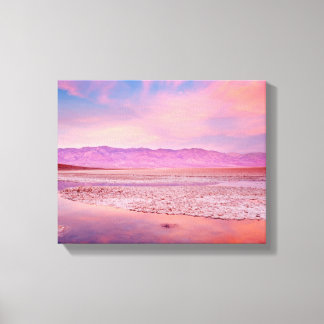 Salt Water Lake Death Valley Canvas Print