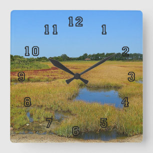 Salt Water Marsh Wall Clock
