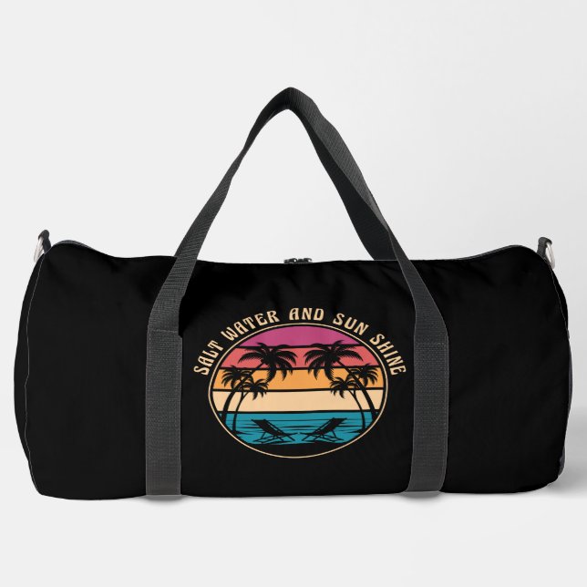 Salt Water Sun Shine Beach Duffle Bag (Front)