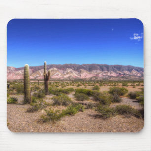 Salta Argentina Cactus Plants And Barren Hill Mouse Pad
