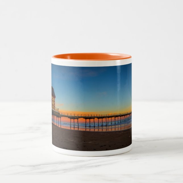 Saltburn Pier England Mug (Center)