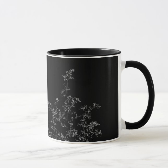 Saltbush Leaves Sky Frame Minimalistic Mug Cup (Right)