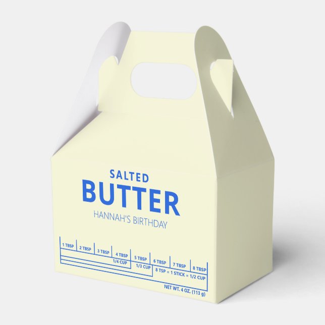 Salted Butter Birthday   Favour Box (Front Side)