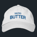 Salted Butter  Embroidered Hat<br><div class="desc">Add a touch of savory style to your wardrobe with our Salted Butter Embroidered Baseball Cap. This cap features a whimsical design of a salted butter pat, embroidered for a high-quality finish. Whether you're out for a casual day or running errands, this cap is sure to add a flavorful flair...</div>