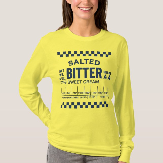 Salted Butter Measurement Guide T-Shirt (Front)