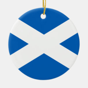 Saltire ~ Flag of Scotland  Ceramic Tree Decoration