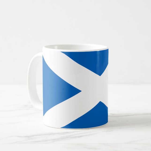 Saltire ~ Flag of Scotland Coffee Mug (Front Left)