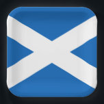Saltire ~ Flag of Scotland Paper Plate<br><div class="desc">Flag of Scotland,  also known as the Saltaire,  featuring the Cross of Saint Andrew.</div>