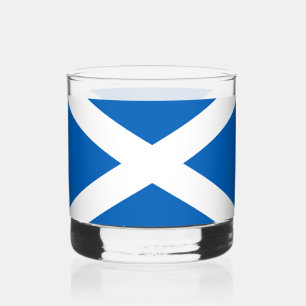 Saltire ~ Flag of Scotland Whiskey Glass