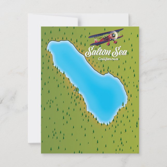 Salton Sea California USA map (Front)