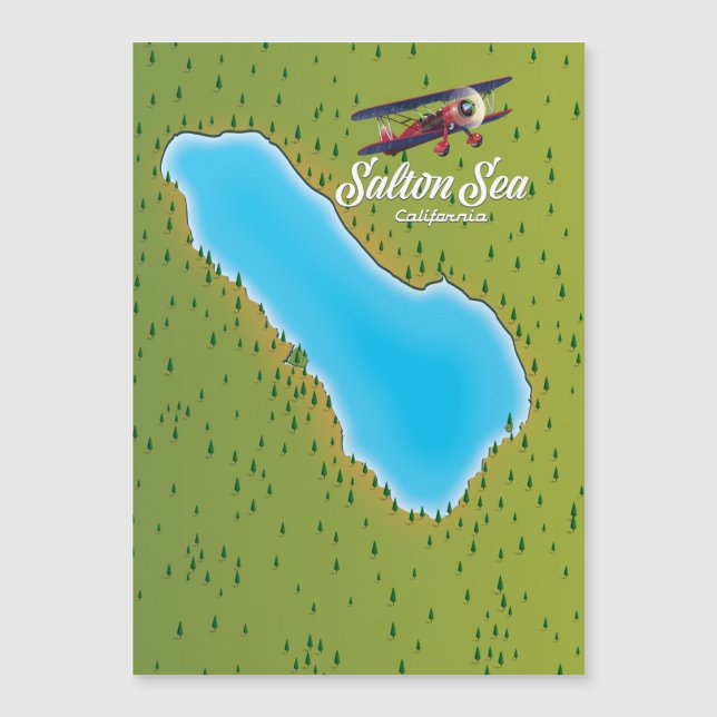 Salton Sea California USA map (Front)