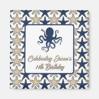 Saltwater and Sunshine Beach Birthday Party Magnet