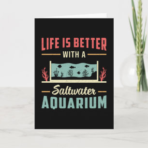 Saltwater Aquarium Fish Tank Aquatic Aquarist Card