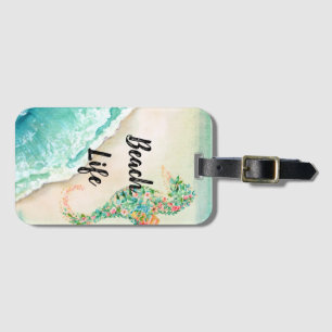 Saltwater Beach Life Luggage Tag