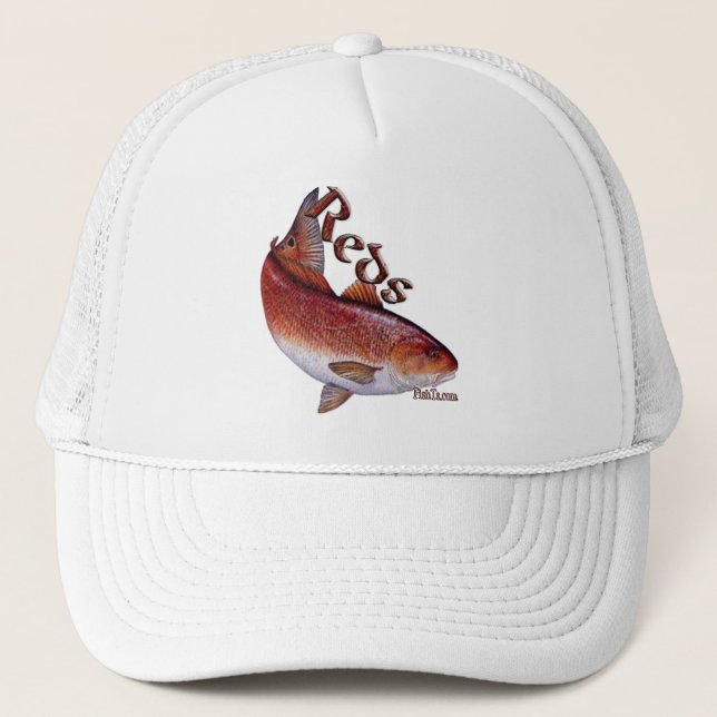 Saltwater Collection of Fish Trucker Hat (Front)